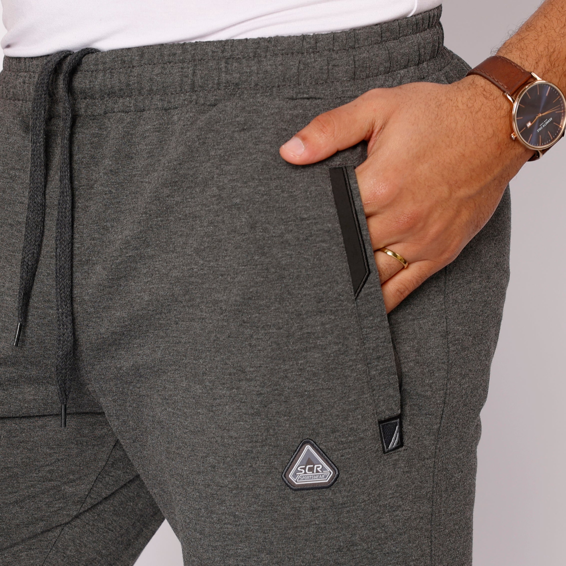 Pantalones de chándal deportivos cómodos para todo el día - Con forma cónica (Talla alta)