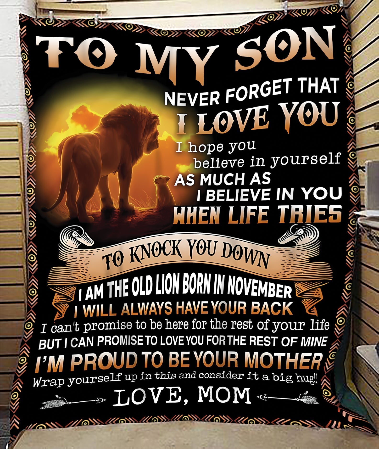 Manta Regalo Especial para Tu Hijo - De Mamá (SKUB09-140-11) FULL