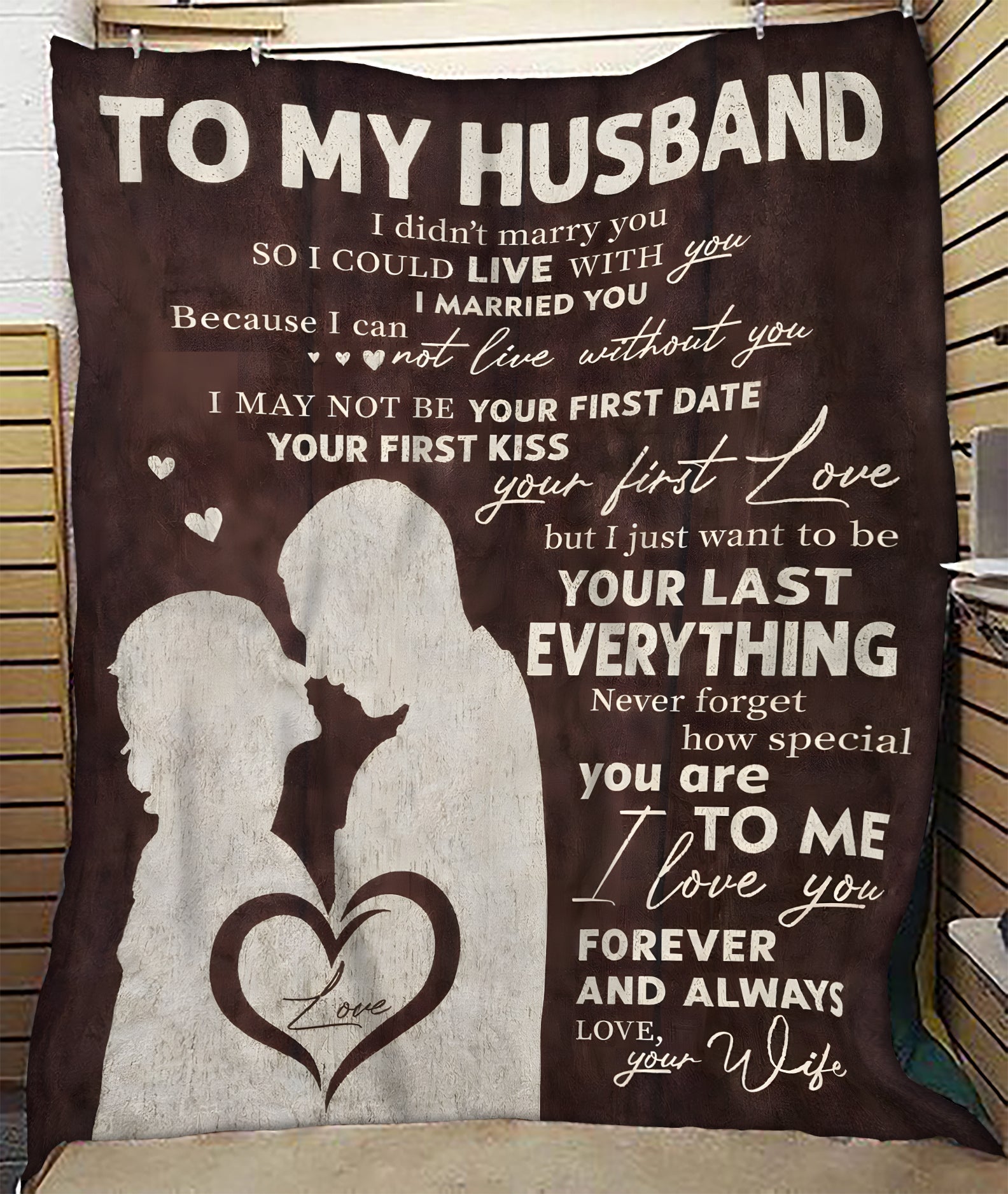 Para Mi Esposo Manta de Regalo – De Tu Esposa Con Todo Mi Corazón