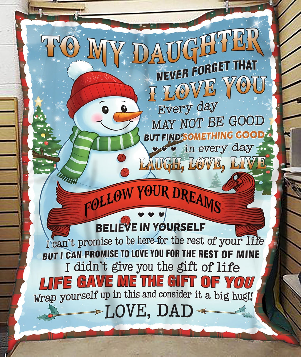 MANTA PARA MI HIJA – REGALO DE NAVIDAD DE PAPÁ, COMODIDAD Y CALOR  Manta acolchada de felpa sherpa NTTD00