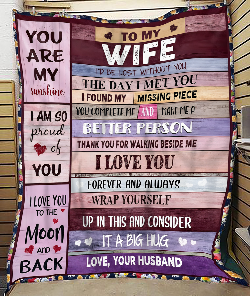 Manta de Regalo Para Mi Esposa – De Tu Esposo Con Amor Eterno