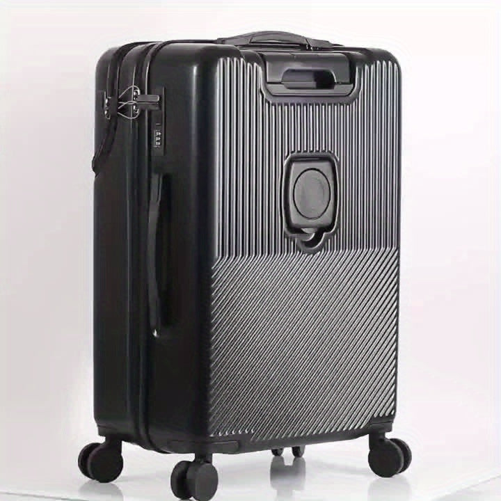 Equipaje de mano, maleta giratoria rígida con USB y cierre TSA, bolsillo frontal, bolsa de viaje