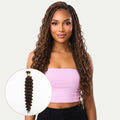Cabello para trenzar humano 100% de onda profunda marrón medio, color 4, a granel