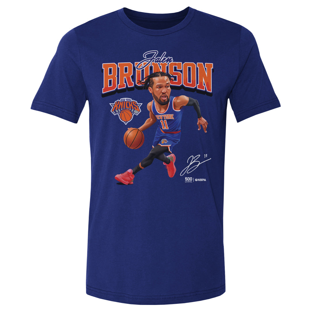 Jalen Brunson New York Knicks Caricature WHT