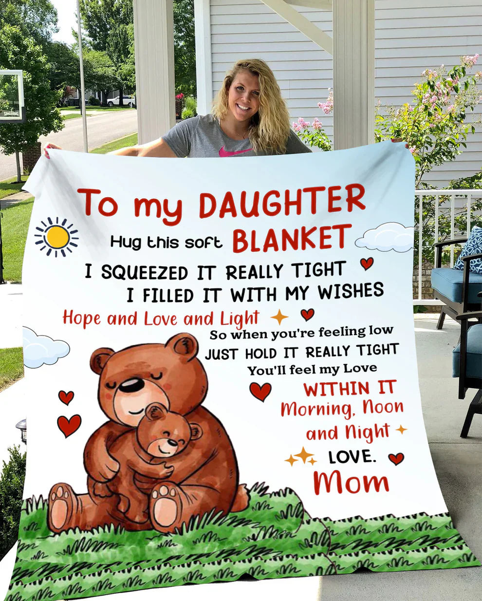 Manta de regalo especial para tu hija - De mamá