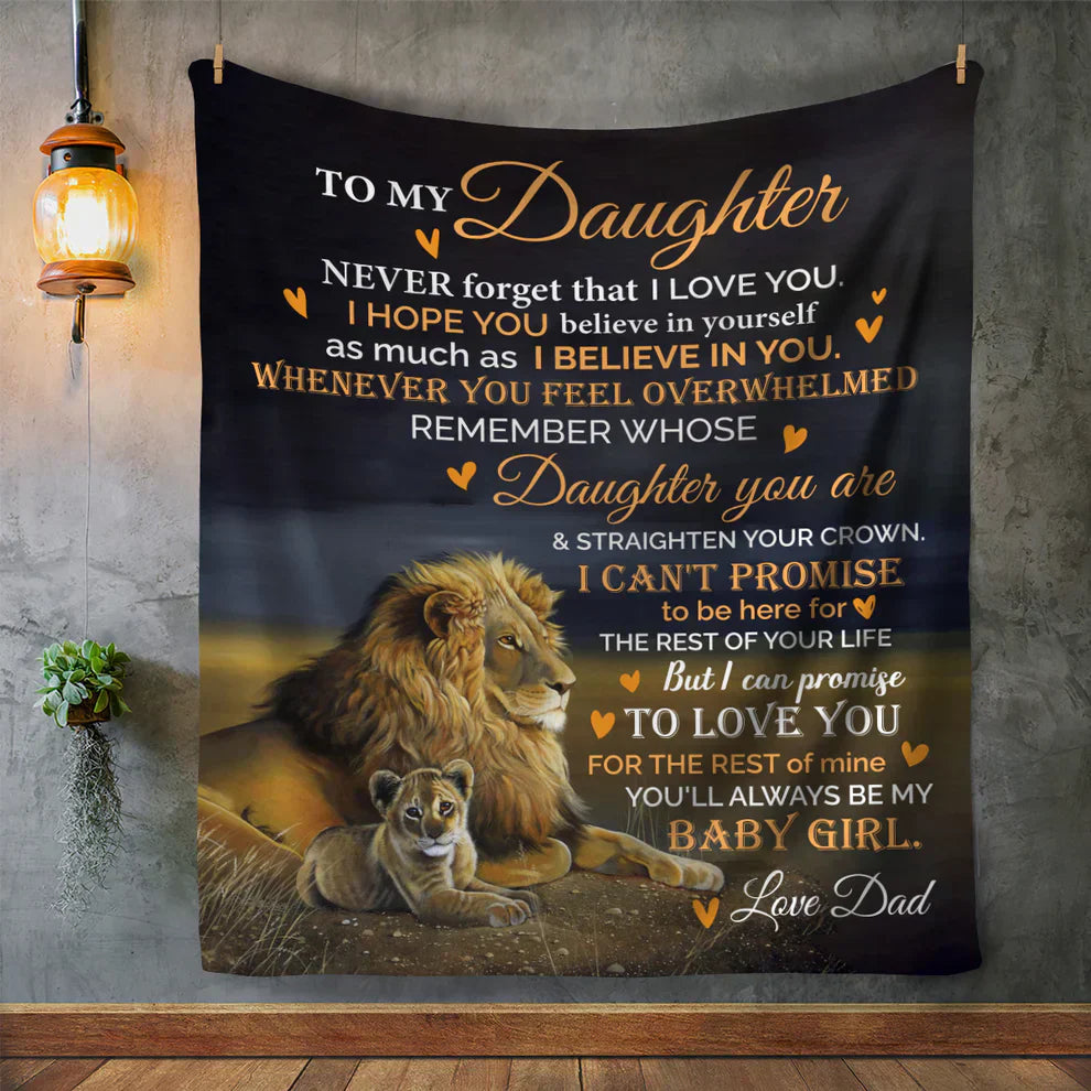 Manta de Regalo Especial Para Tu Hija - De Papá