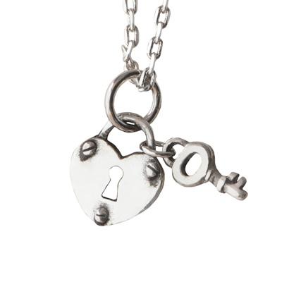 Collar de peltre Llave de mi corazón