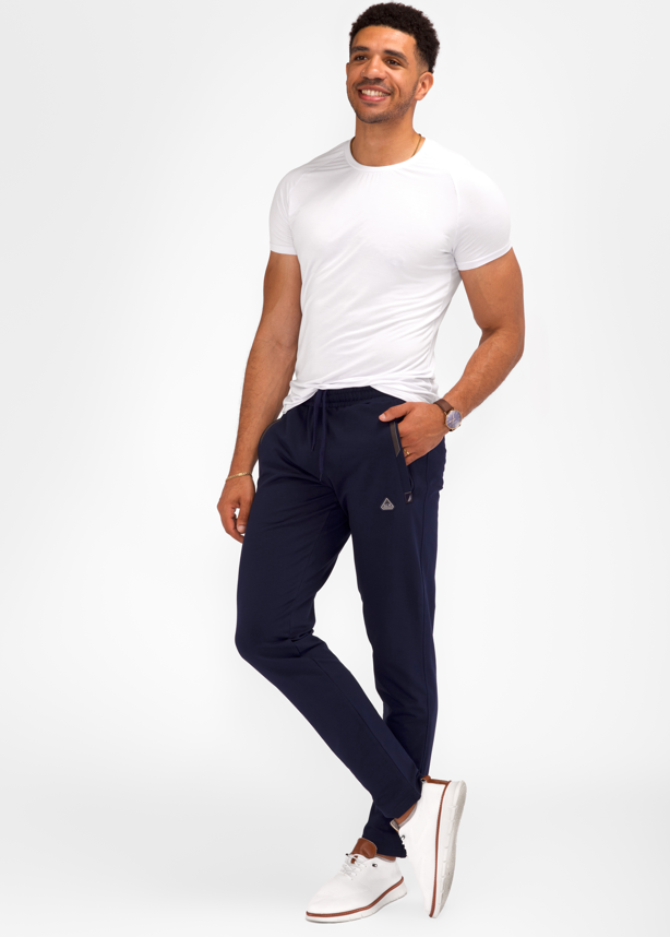 Pantalones de chándal deportivos cómodos para todo el día - Con forma cónica (Talla alta)