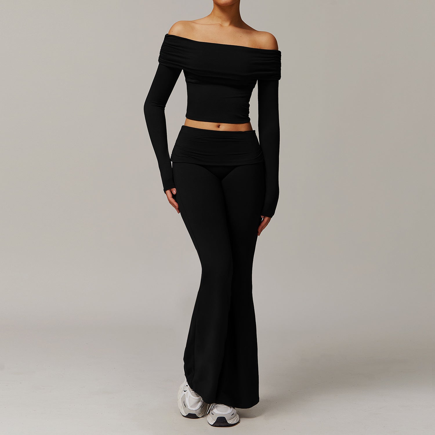 Sollinarry Yoga Cepillado Ropa de Yoga Casual Cómoda para Mujer Conjunto Deportivo para Correr y Entrenamientos