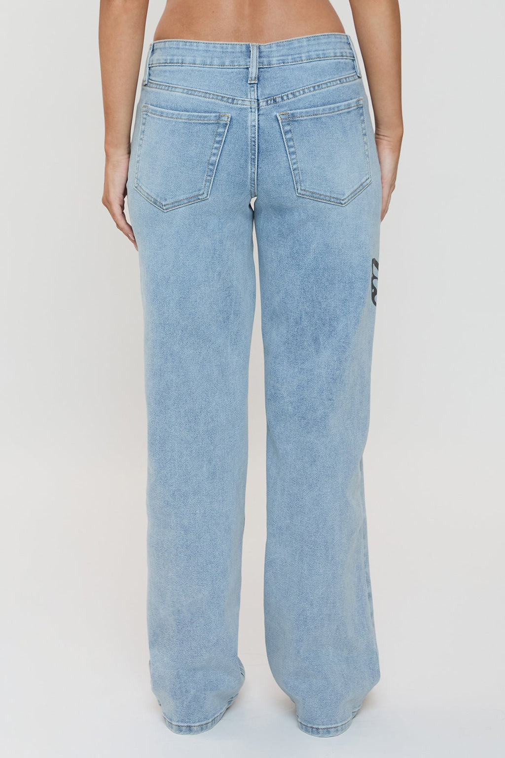 Women's Printed Wide Leg Jeans