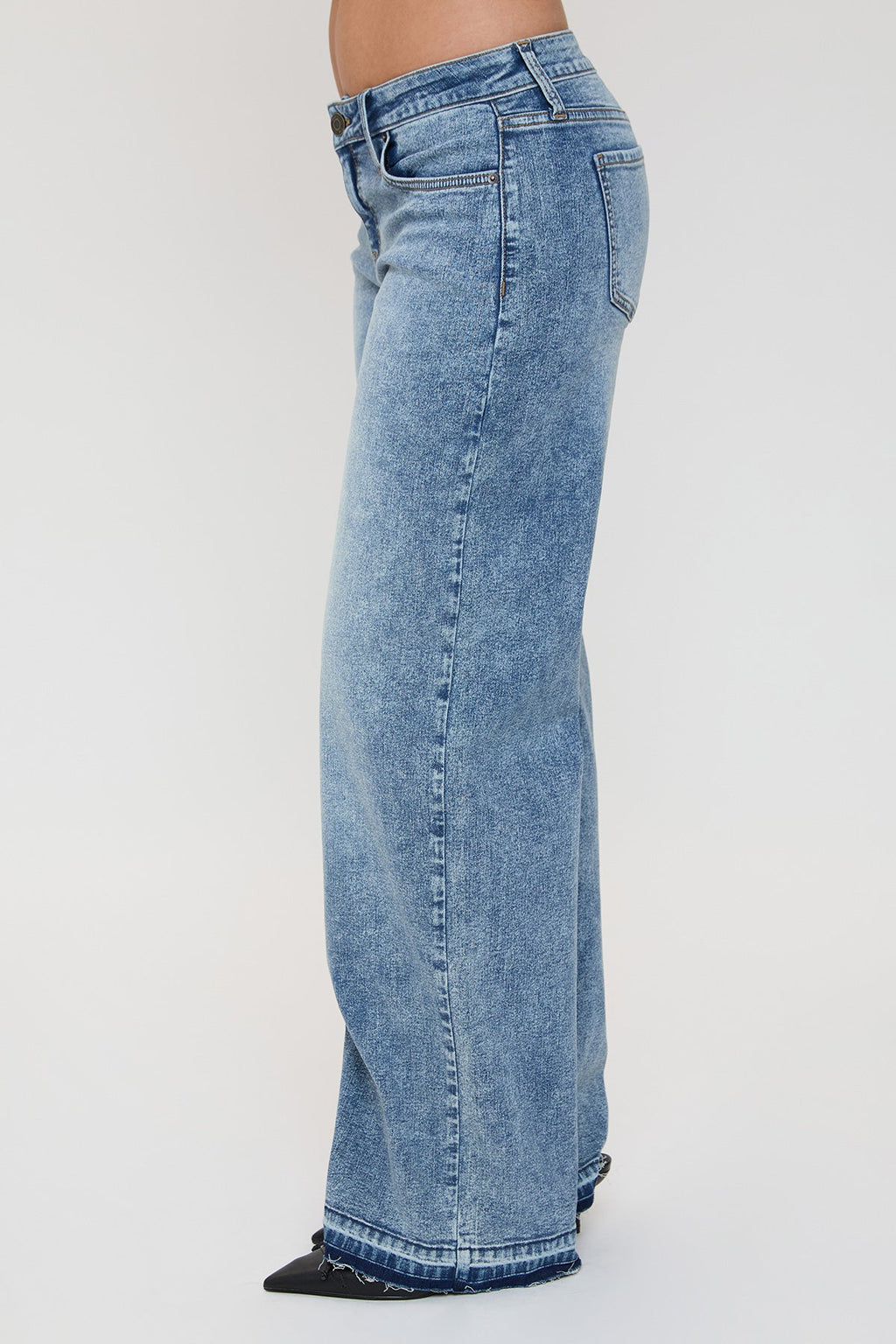 Women's Release Hem Wide Leg Jeans