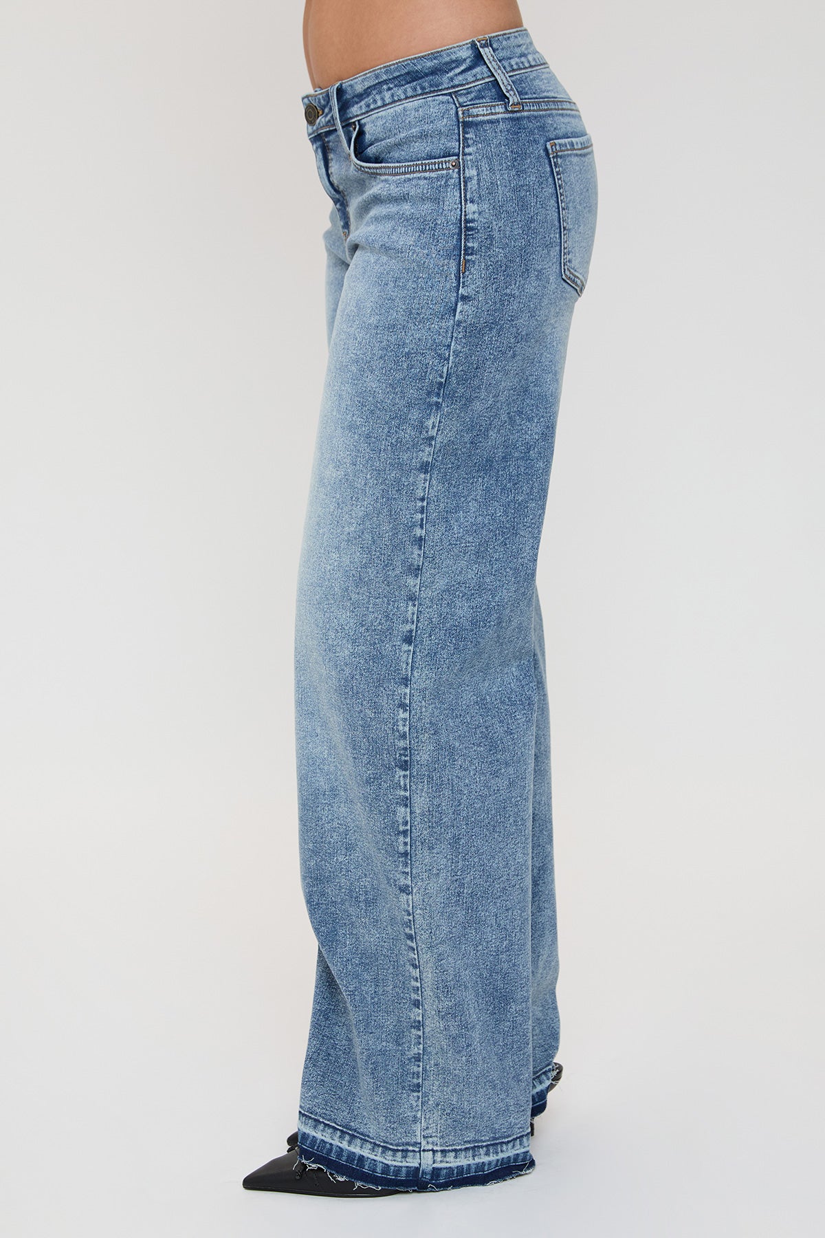 Women's Release Hem Wide Leg Jeans