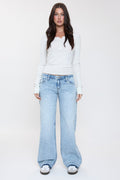 Women's Release Hem Wide Leg Jeans