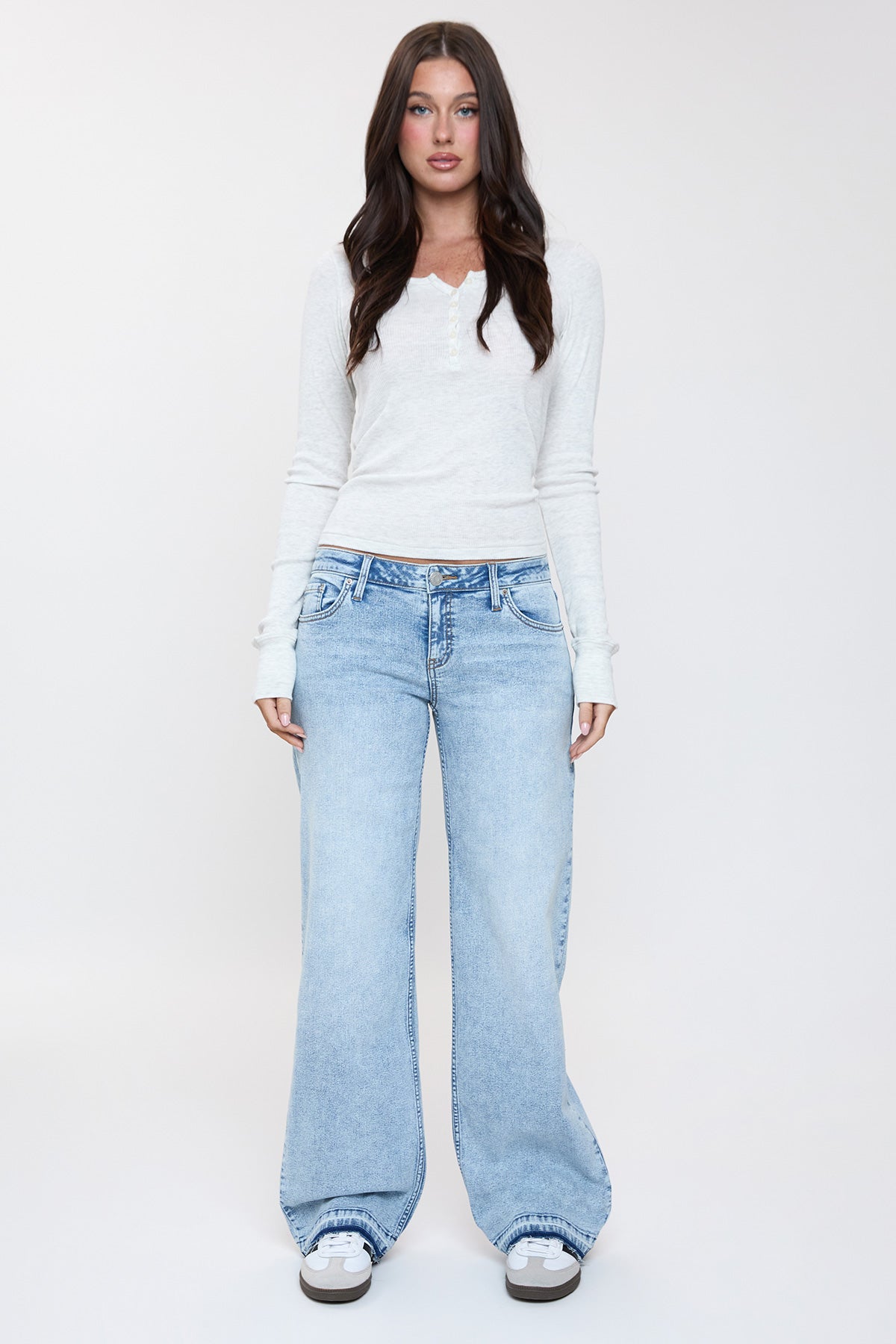 Women's Release Hem Wide Leg Jeans