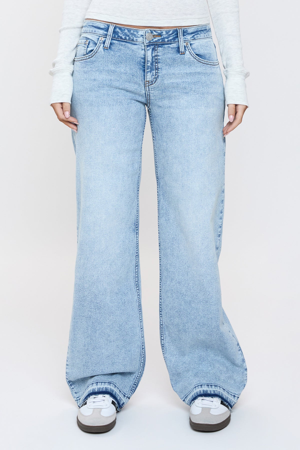 Women's Release Hem Wide Leg Jeans