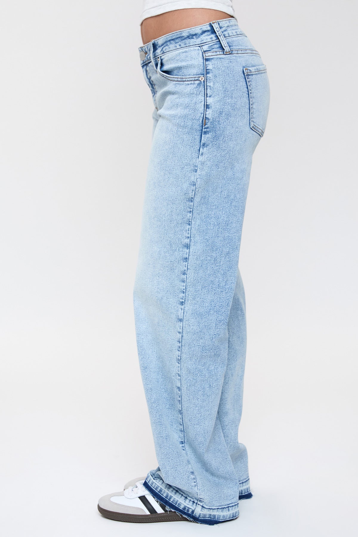 Women's Release Hem Wide Leg Jeans