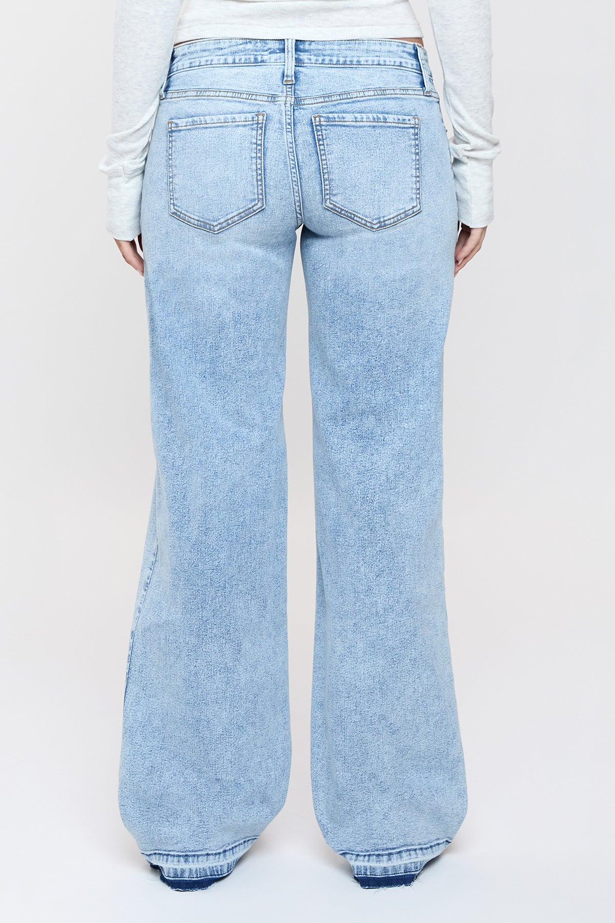 Women's Release Hem Wide Leg Jeans