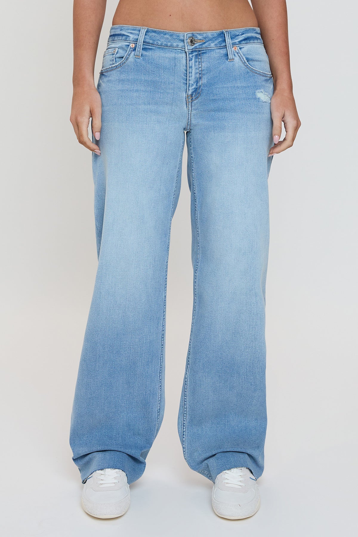 Women's Low Rise Wide Leg Jeans