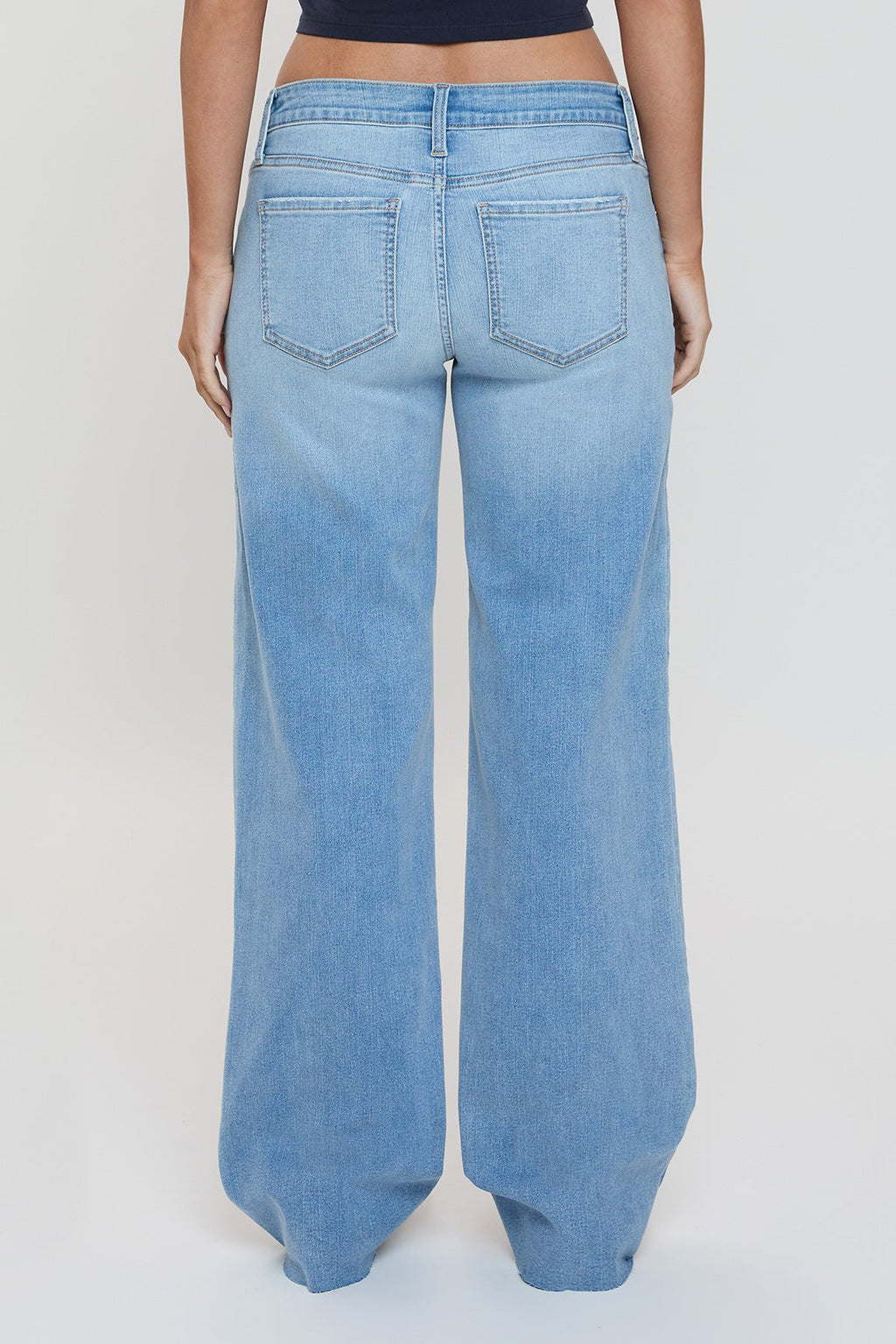 Women's Low Rise Wide Leg Jeans