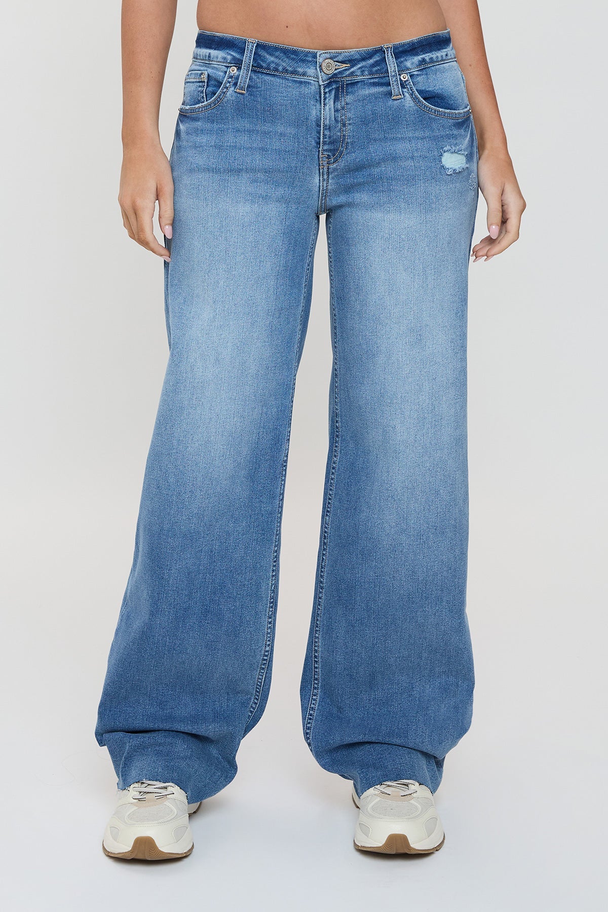 Women's Low Rise Wide Leg Jeans