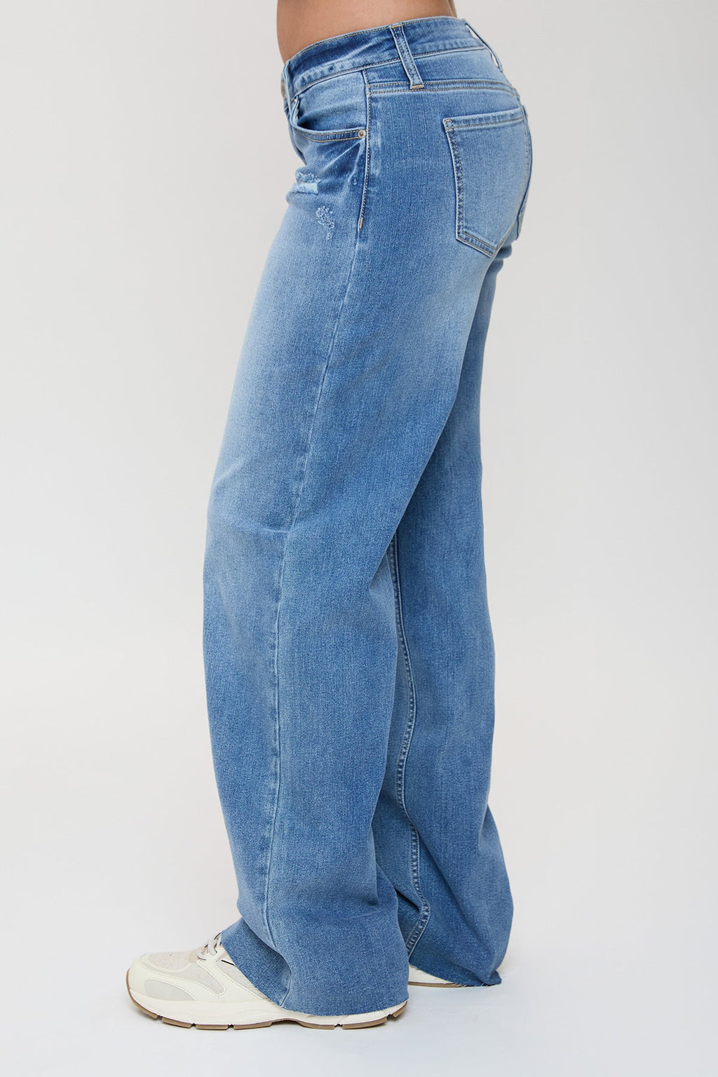 Women's Low Rise Wide Leg Jeans