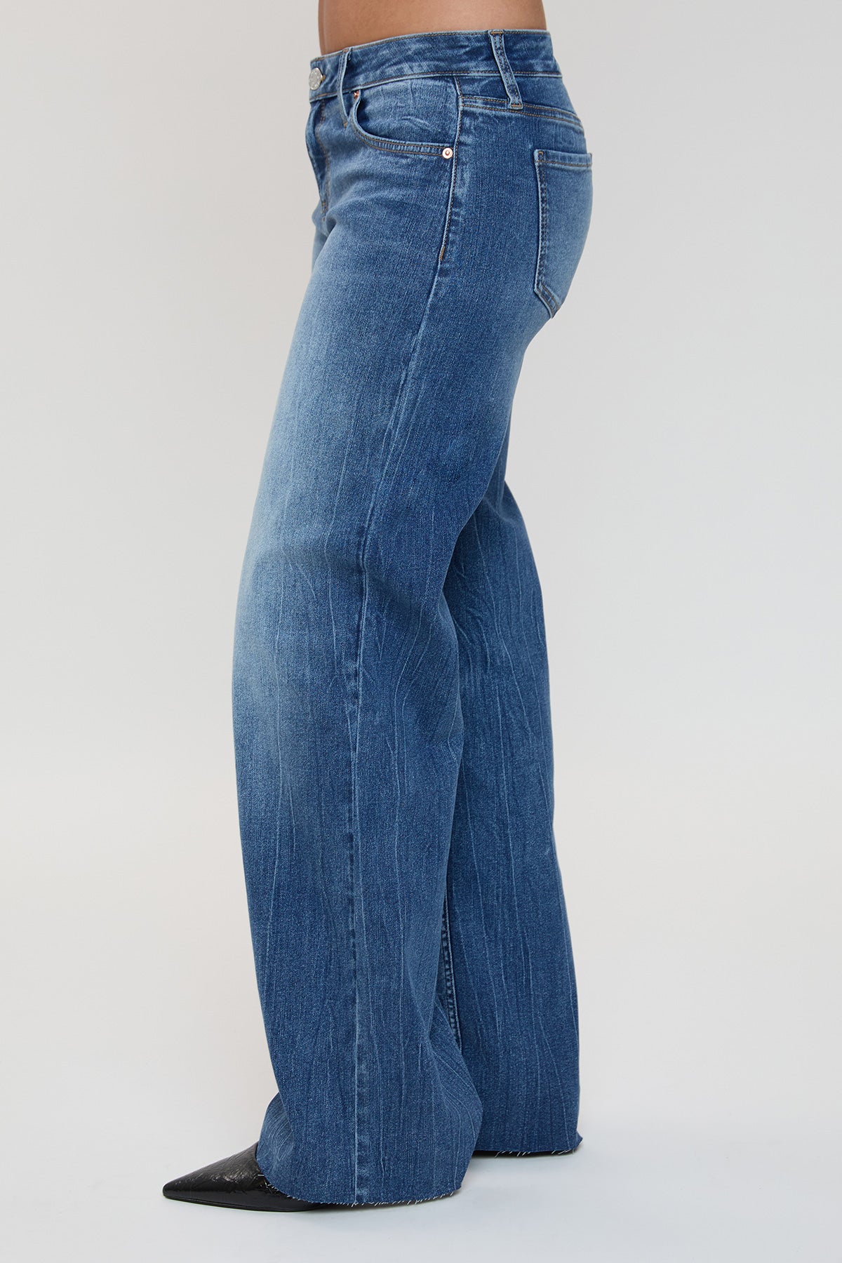 Women's Low Rise Wide Leg Jeans