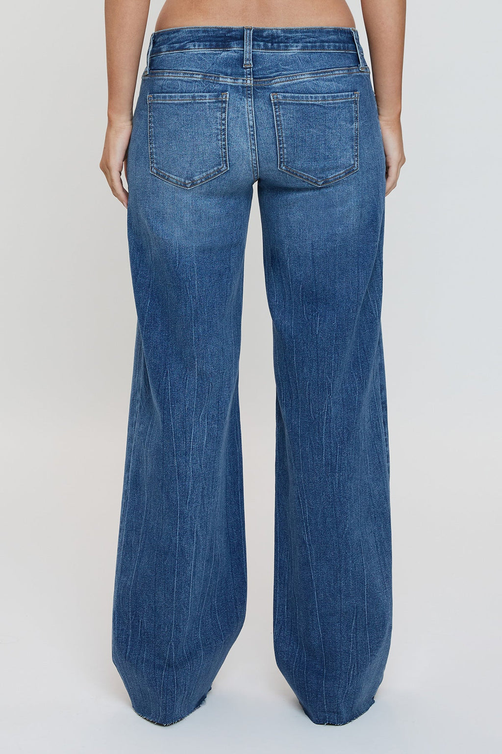Women's Low Rise Wide Leg Jeans