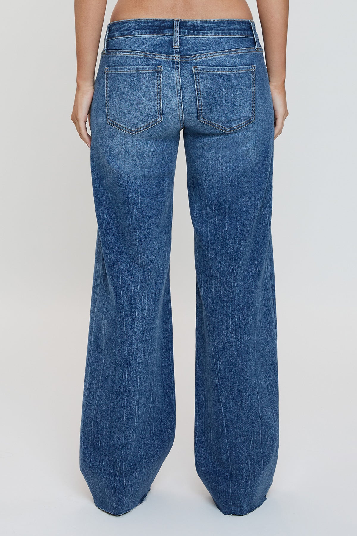 Women's Low Rise Wide Leg Jeans