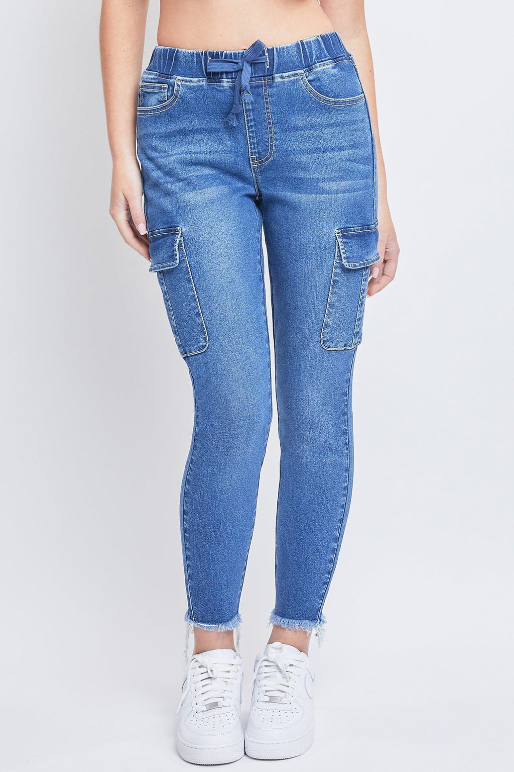 Vaqueros cargo pitillo para mujer