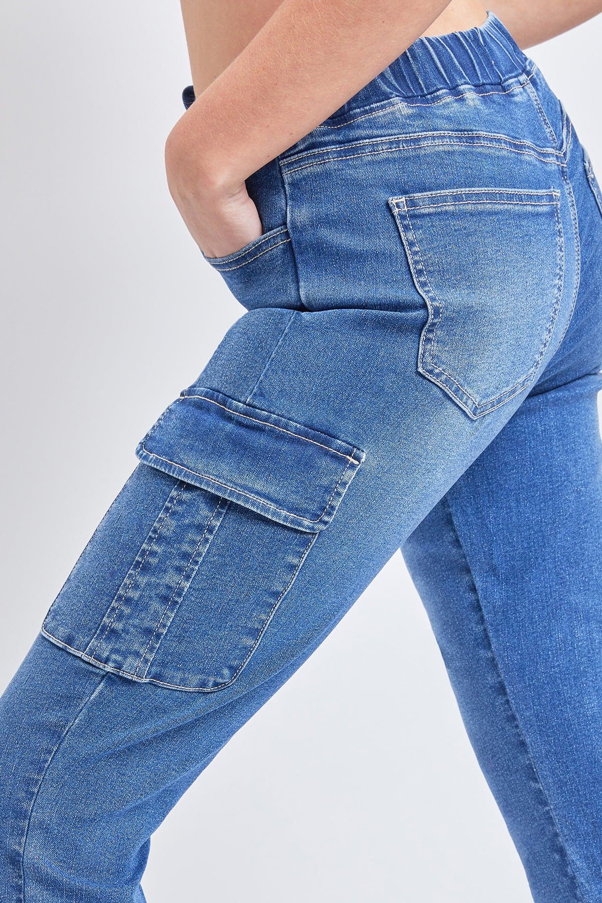 Vaqueros cargo pitillo para mujer