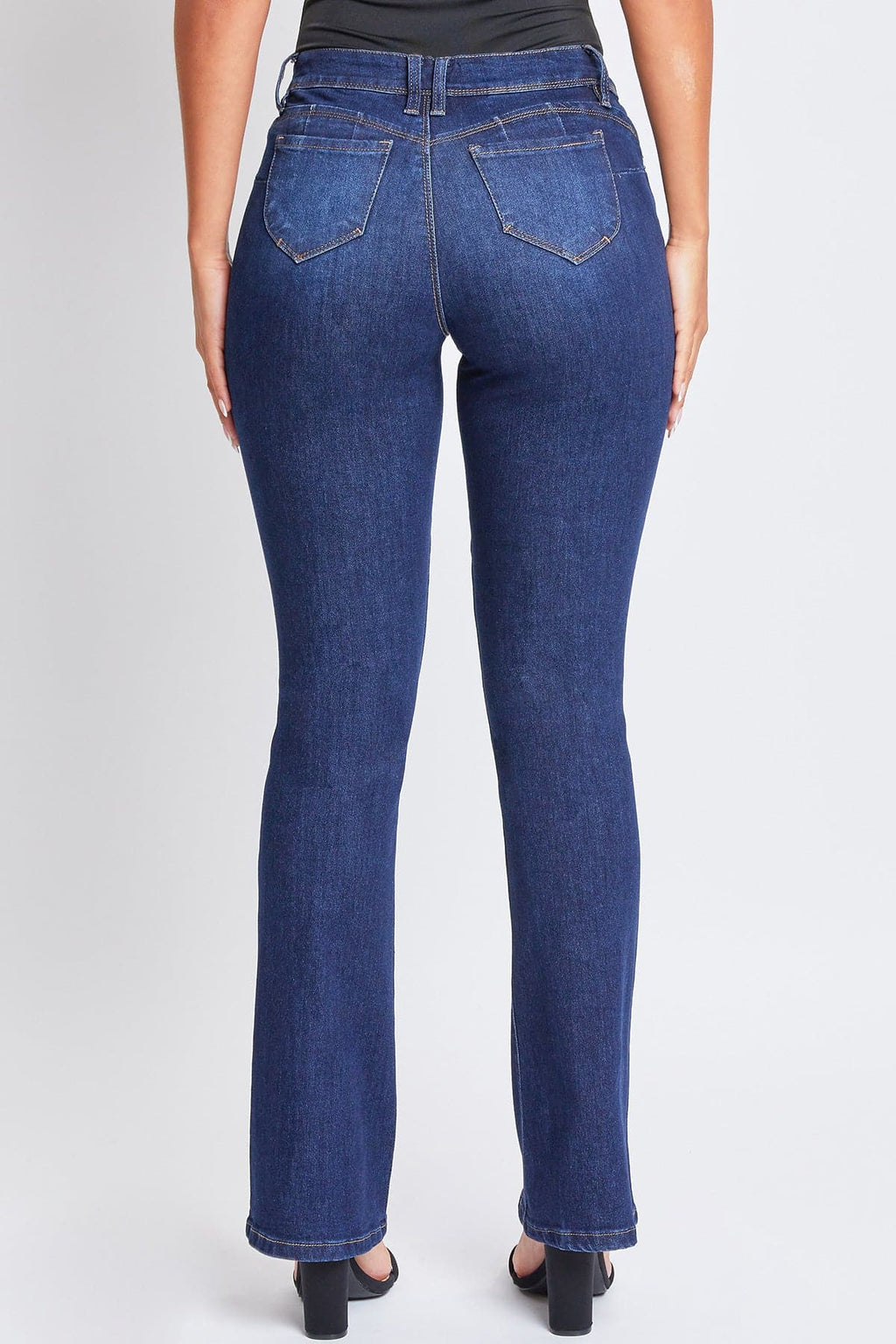 Jeans vaqueros para mujer WannaBettaButt de tiro medio con corte bootcut