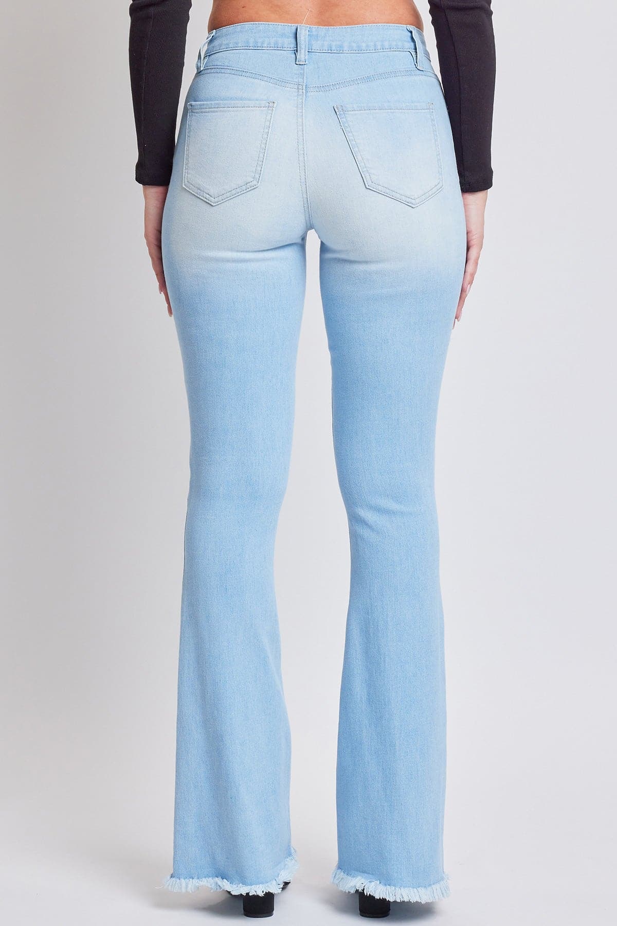 Jeans Super Flare de Tiro Alto Esenciales para Mujer - Entrepierna Larga