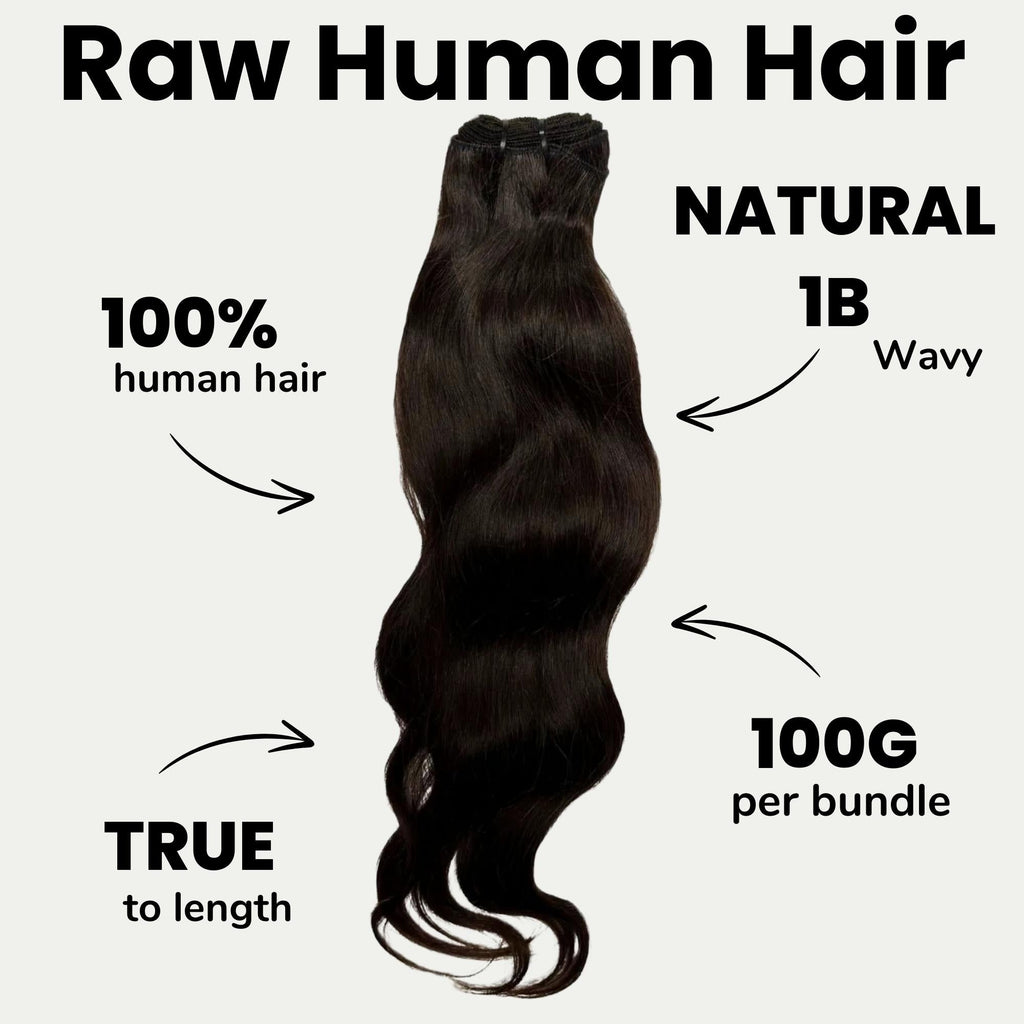 Paquetes de cabello humano virgen hindú ondulado 100% natural