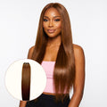 Extensiones de cabello 100% humano liso virgen castaño medio