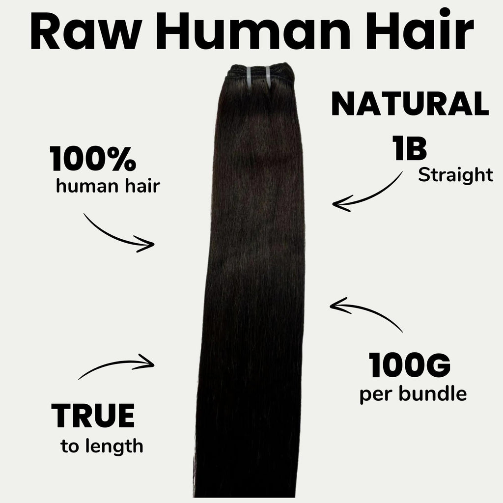 Paquetes de cabello humano 100% liso natural sin procesar