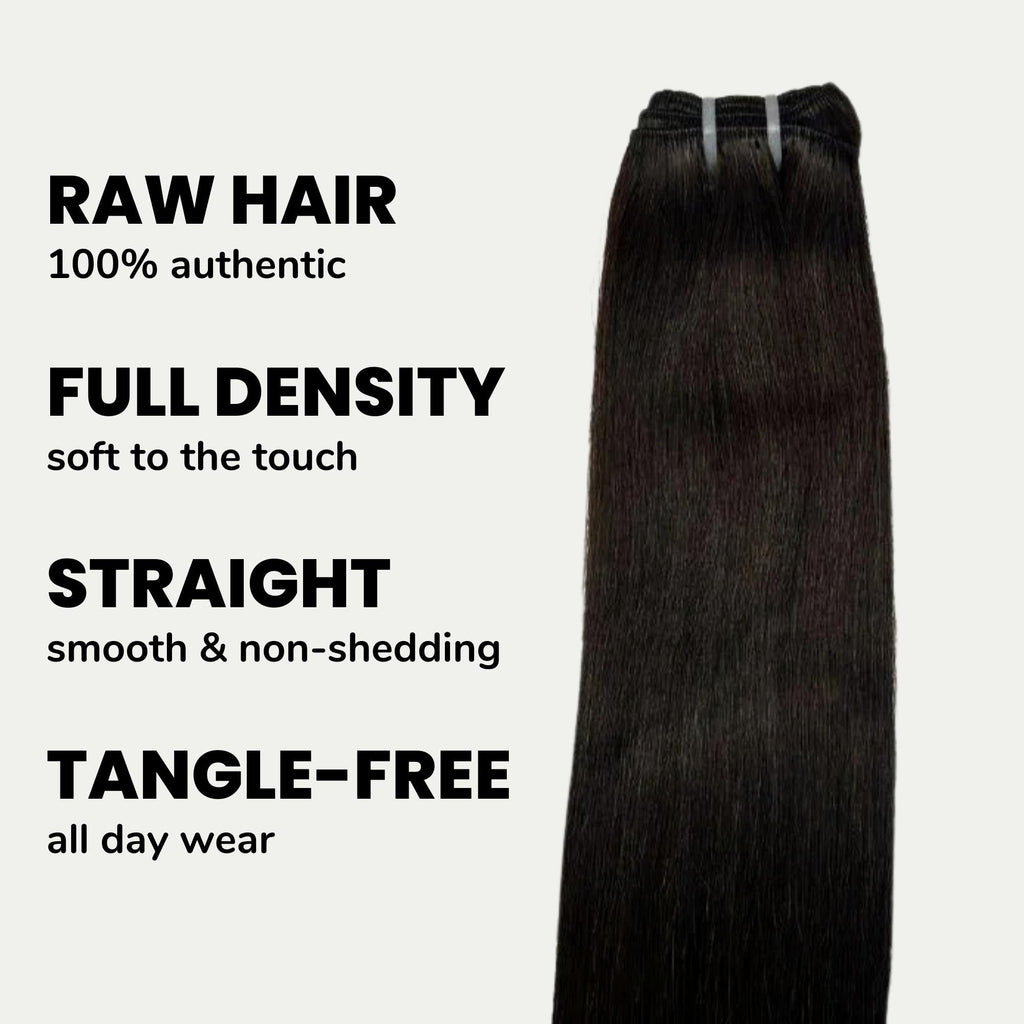 Paquetes de cabello humano 100% liso natural sin procesar