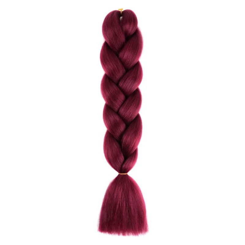 Extensiones de Cabello Jumbo para Trenzas de 24 Pulgadas | Dreadlocks Sintéticas Lacias Yaki