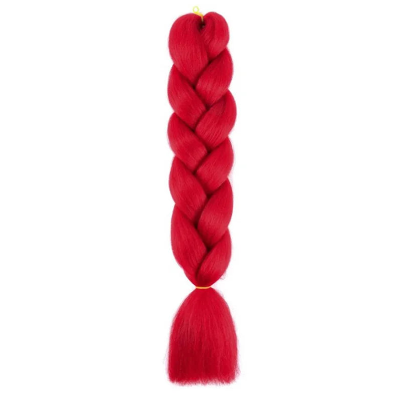 Extensiones de Cabello Jumbo para Trenzas de 24 Pulgadas | Dreadlocks Sintéticas Lacias Yaki