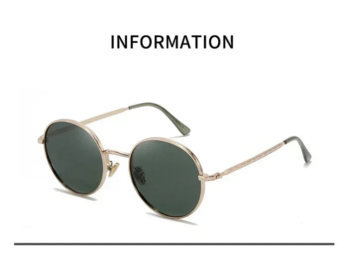 Gafas de sol polarizadas redondas Steampunk con prescripción para mujer y hombre UV400 antideslumbrantes para miopía, potencia de 0 a -0.5, -0.75 a -6.0