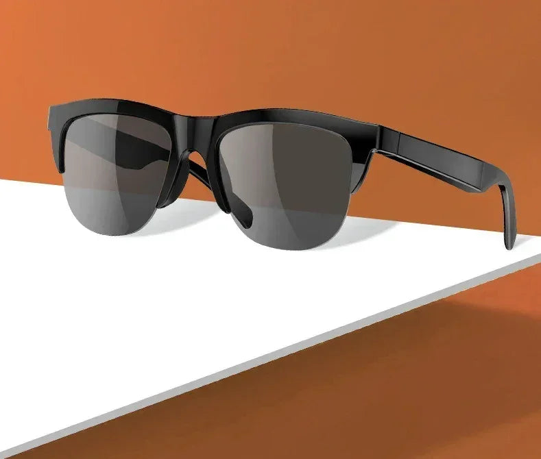 Gafas Bluetooth Inteligentes Auriculares Inalámbricos Auriculares Táctiles Conducción Ósea Música Auriculares Inalámbricos Gafas de Sol Resistentes a los Rayos UV