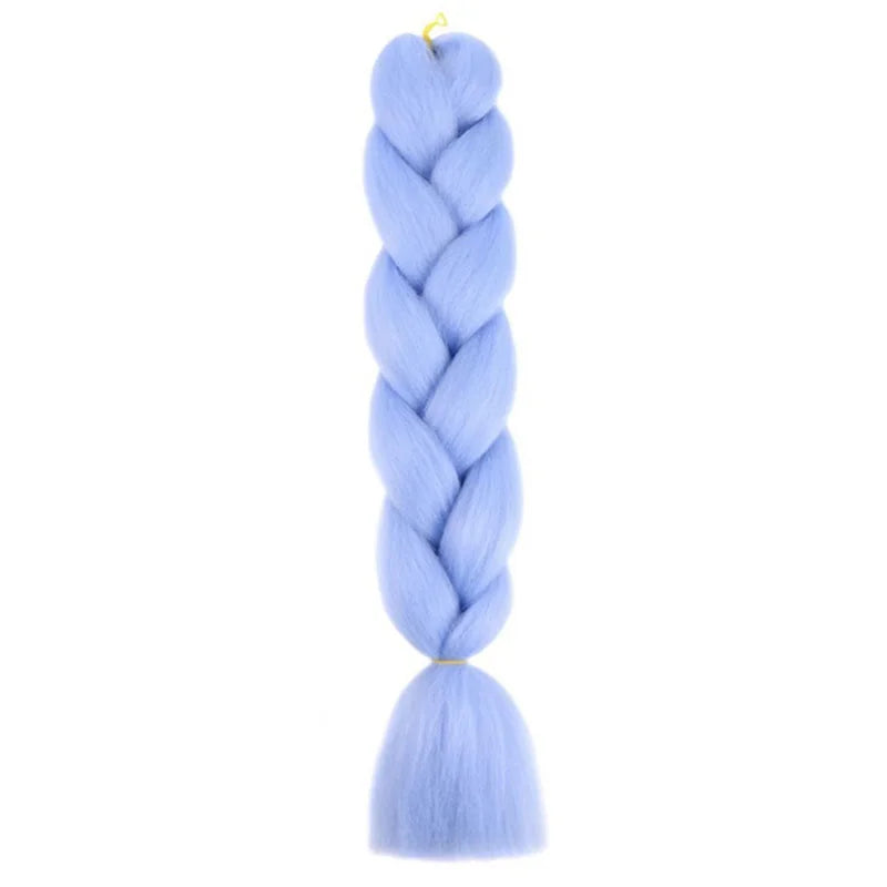 Extensiones de Cabello Jumbo para Trenzas de 24 Pulgadas | Dreadlocks Sintéticas Lacias Yaki