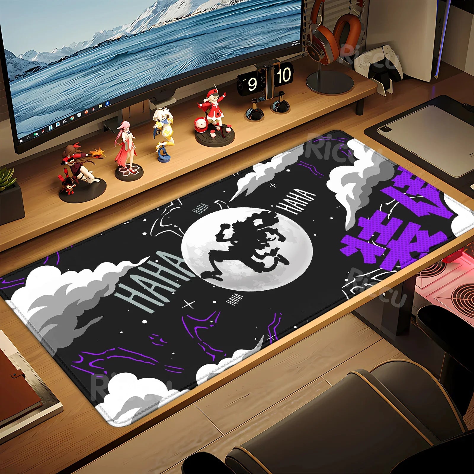 HD peripherals One P-Piece Gaming Mouse Pad Japan Anime Gamer Keyboard PC Mouse Mat Rubber Cartoon Motbook Computer Book cushion
