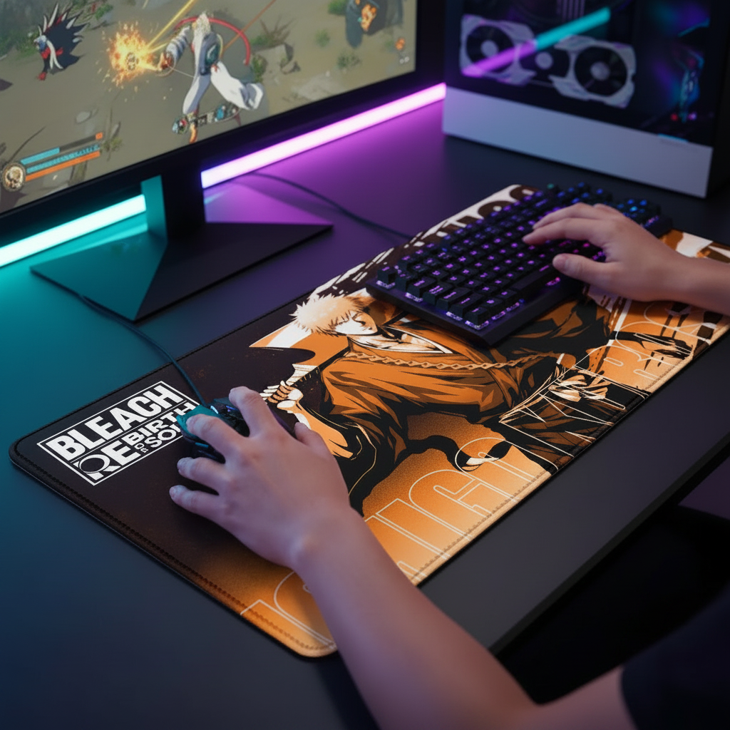 Gaming BLEACH Mouse Pad XXL Laptops Office Durable Desk Mat 900x400mm Kuchiki Rukia Gamer Cabinet Keyboard Carpet Speed Mousepad