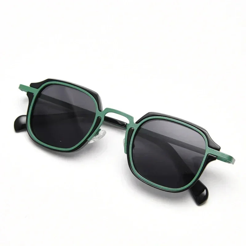 Caterside Gafas de sol polarizadas de estilo punk retro para hombres, moda, gafas de sol cuadradas para mujer, para viajes al aire libre, conducir, protección UV400