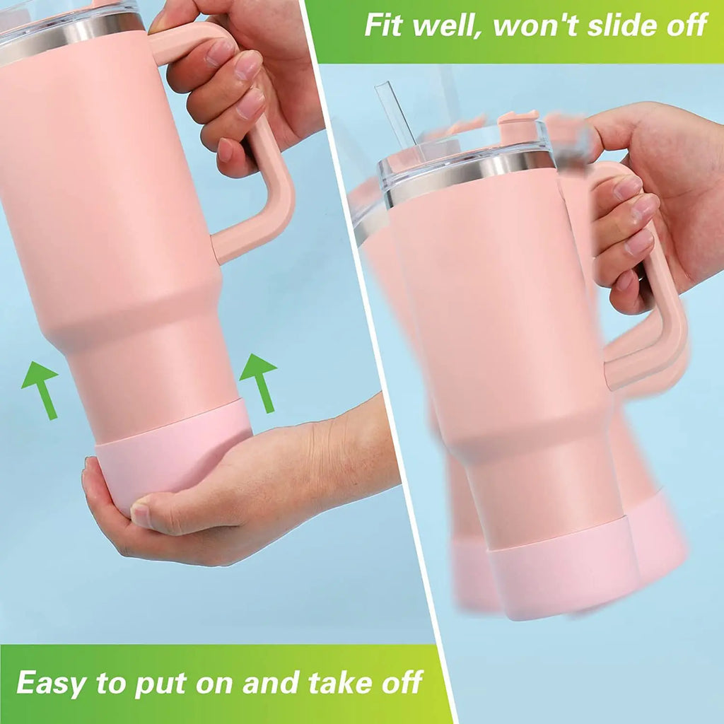 75mm Silicone Boot Bottom Sleeve Cover for Stanley 40oz Tumbler Quencher | Protective Cup Accessory