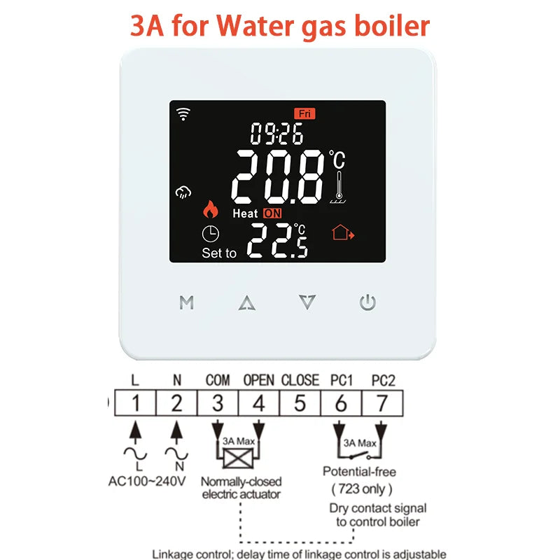 Tuya WiFi Smart Thermostat for Electric Floor Heating Water/Gas Boiler Temperature Remote Controller Google Home, Alexa, Yandex