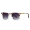 SHAUNA Gafas de sol de lujo cuadradas nuevas para mujer, remaches retro, lentes de sol degradadas para hombre, UV400