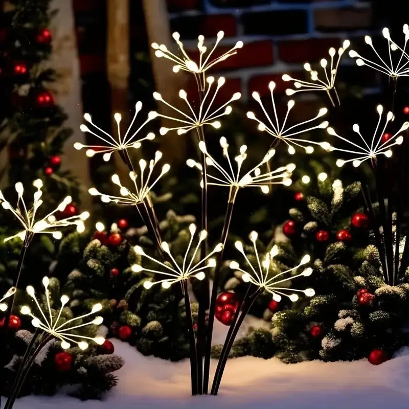 1PC Solar LED Firework Garden Lights,Outdoor Waterproof Lawn Lamp,Landscape Lightting For Yard,Walkway,Party,Christmas