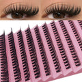 Pestañas Individuales 8-16mm 200pcs Pestañas en Grupo | Aspecto Natural Bandeja Mixta para Extensión de Pestañas DIY