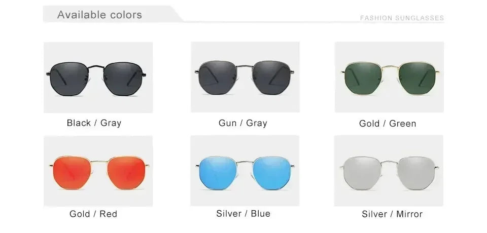 Gafas de sol KINGSEVEN a la moda para mujer, poligonales, polarizadas UV400, protección solar, montura redonda delgada, gafas de lujo informales para conducir